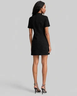 Robe courte strassée grise