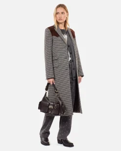 Sac Amelia en cuir grainé marron