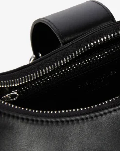 Sac Amelia en cuir lisse noir