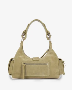 Sac Amelia en cuir suède camel