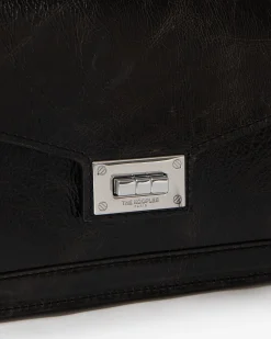 Sac Emily en cuir craquelé marron