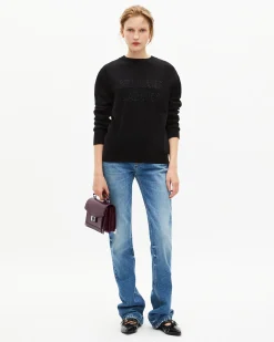 Sac Emily small en cuir craquelé bordeaux