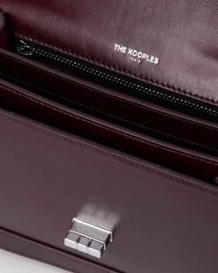 Sac Emily small en cuir craquelé bordeaux