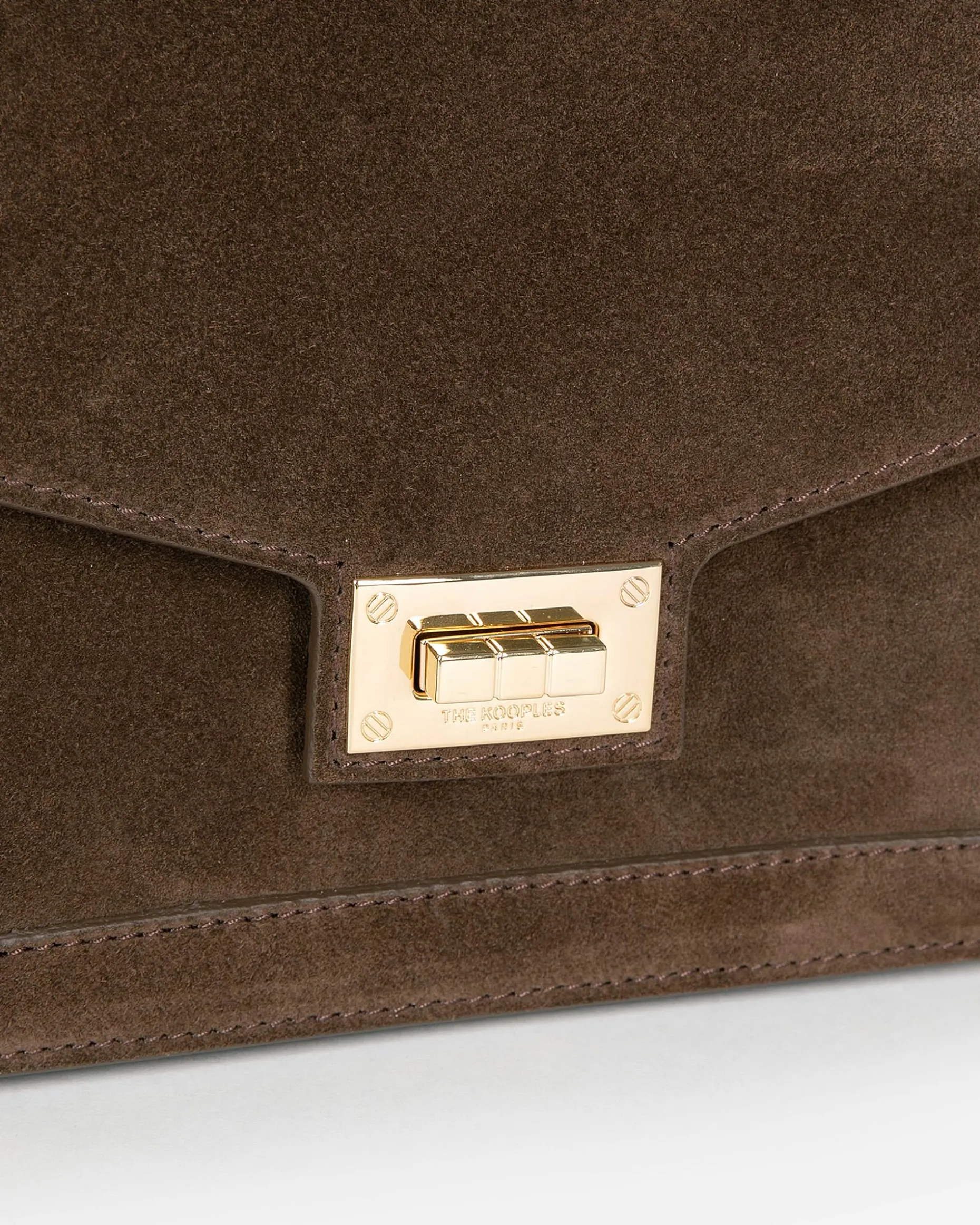 Sac Emily small en suède marron