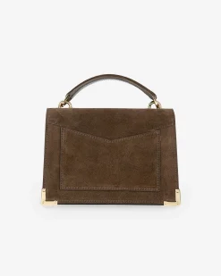 Sac Emily small en suède marron