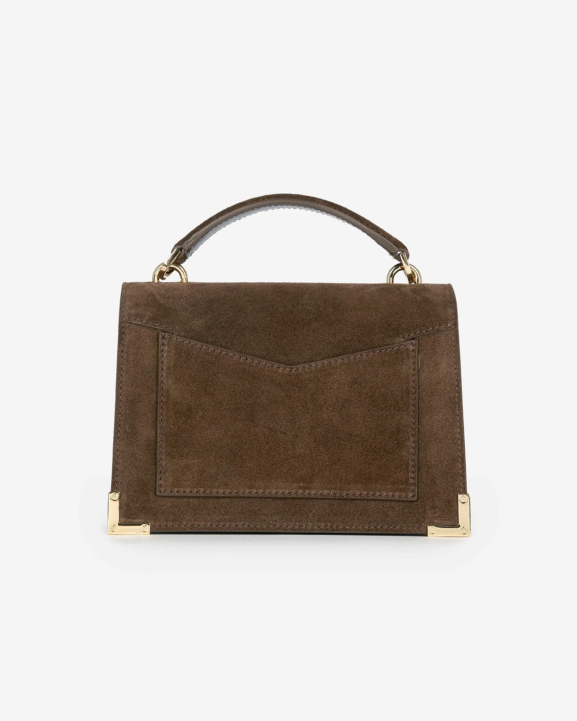 Sac Emily small en suède marron