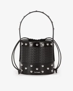 Sac seau à studs noir
