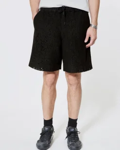 Short en dentelle noir