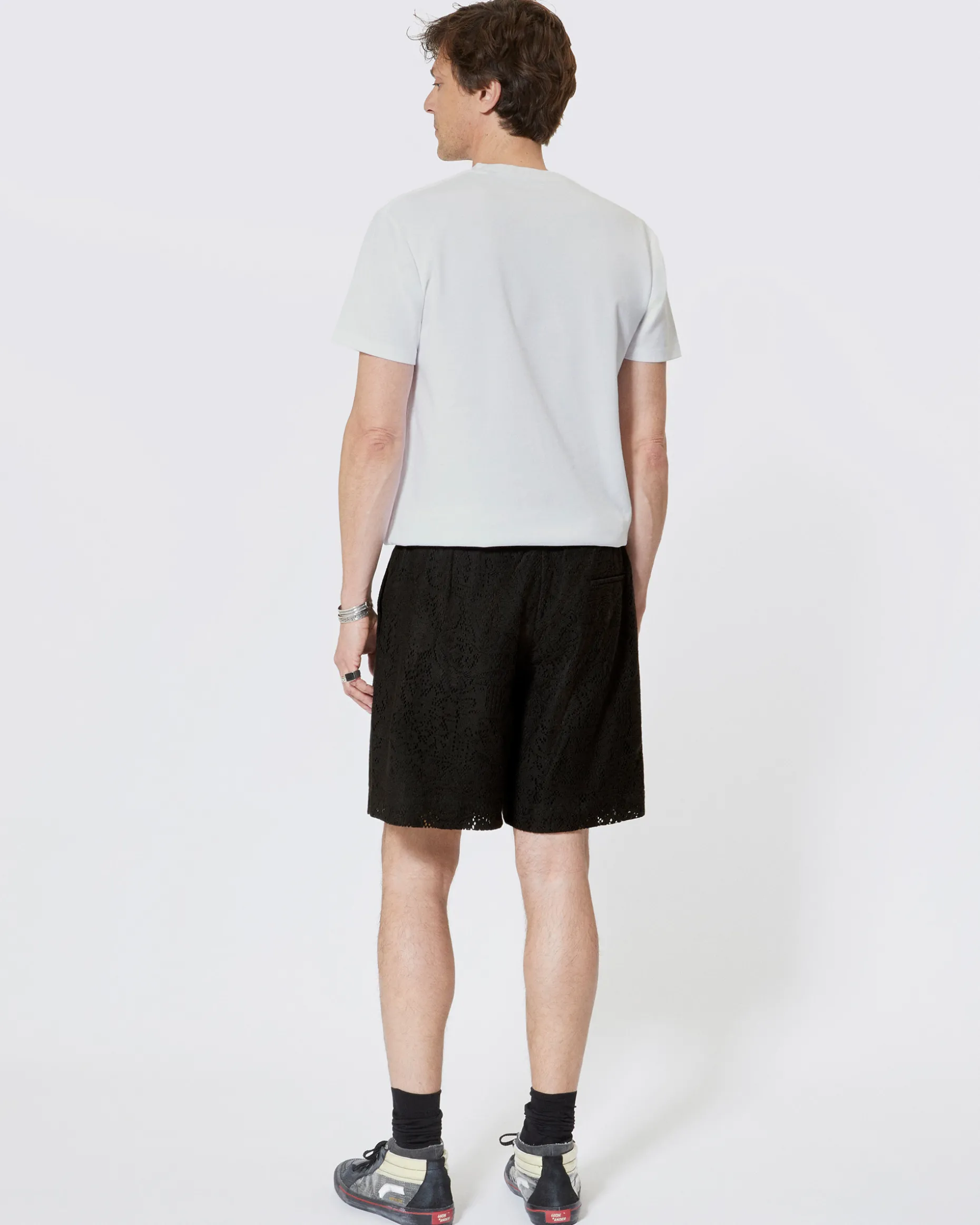 Short en dentelle noir