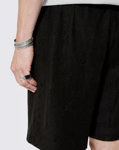 Short en dentelle noir