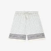 Short imprimé bandana écru