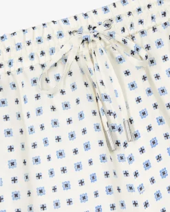 Short imprimé bandana écru