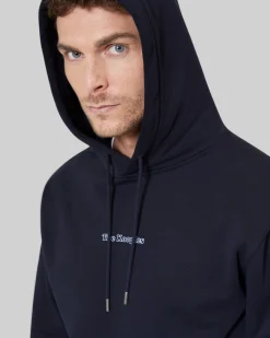 Sweatshirt à capuche avec logo marine