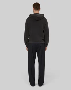 Sweatshirt à capuche avec sérigraphie Panthère noir