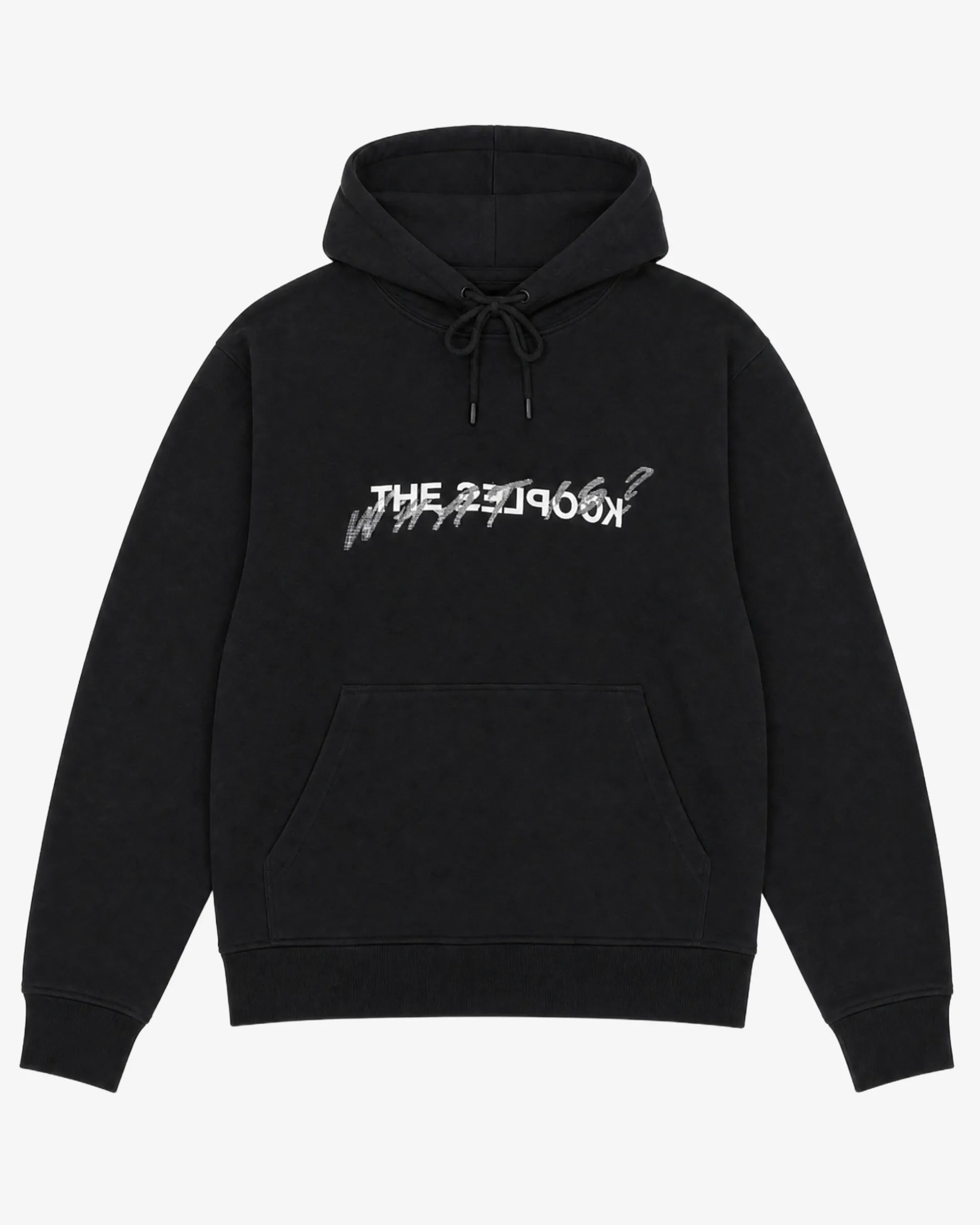 Sweatshirt à capuche What Is avec strass noir