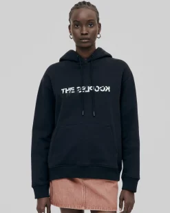 Sweatshirt à capuche What Is avec strass noir