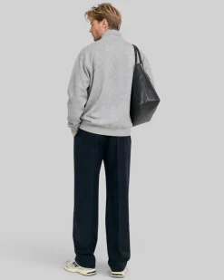 Sweatshirt col camionneur gris