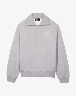 Sweatshirt col camionneur gris