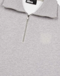Sweatshirt col camionneur gris