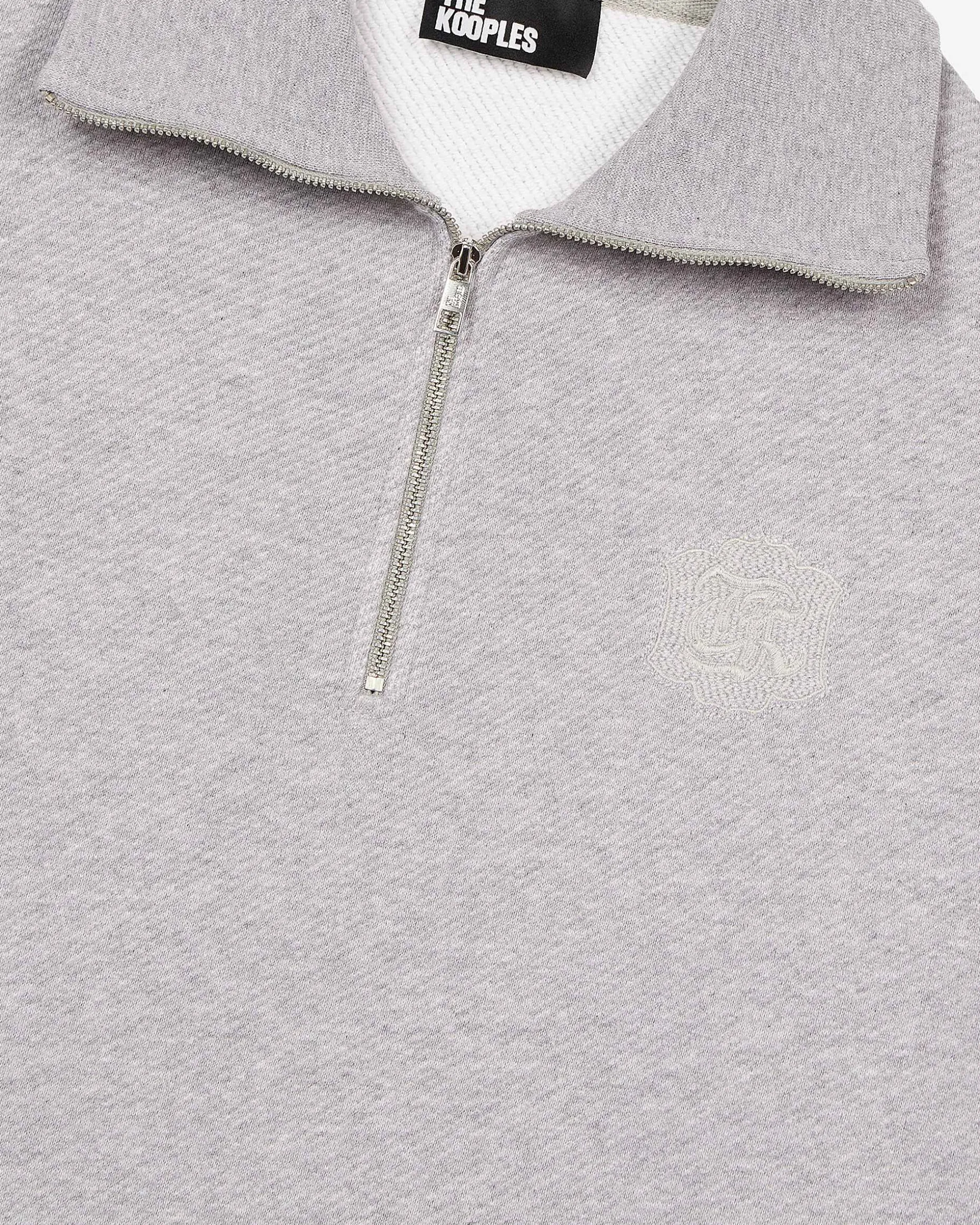 Sweatshirt col camionneur gris
