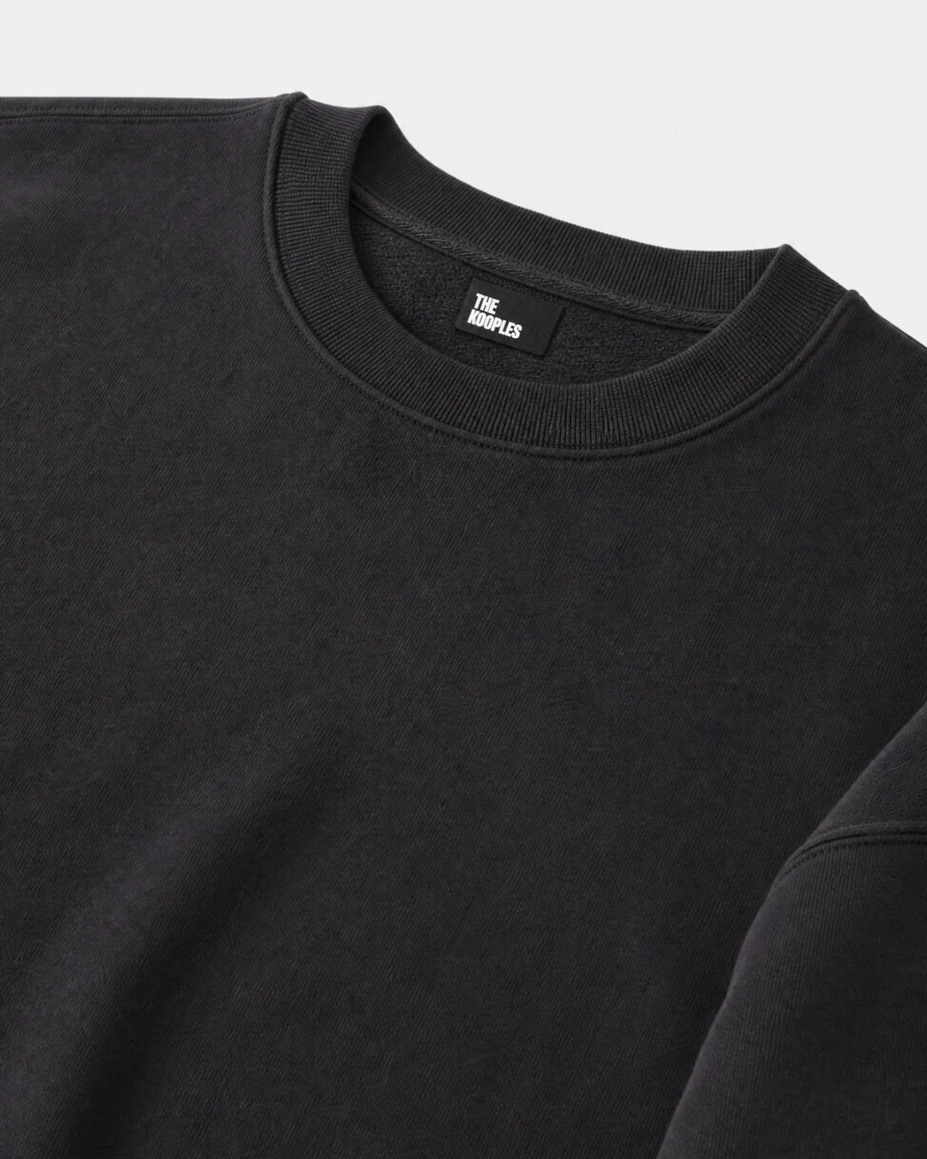Sweatshirt col rond noir