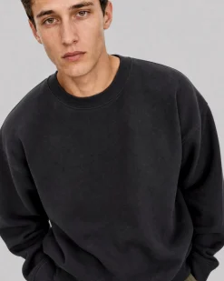 Sweatshirt col rond noir