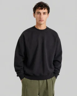 Sweatshirt col rond noir