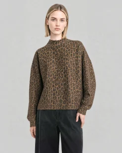 Sweatshirt imprimé léopard