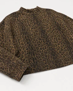 Sweatshirt imprimé léopard