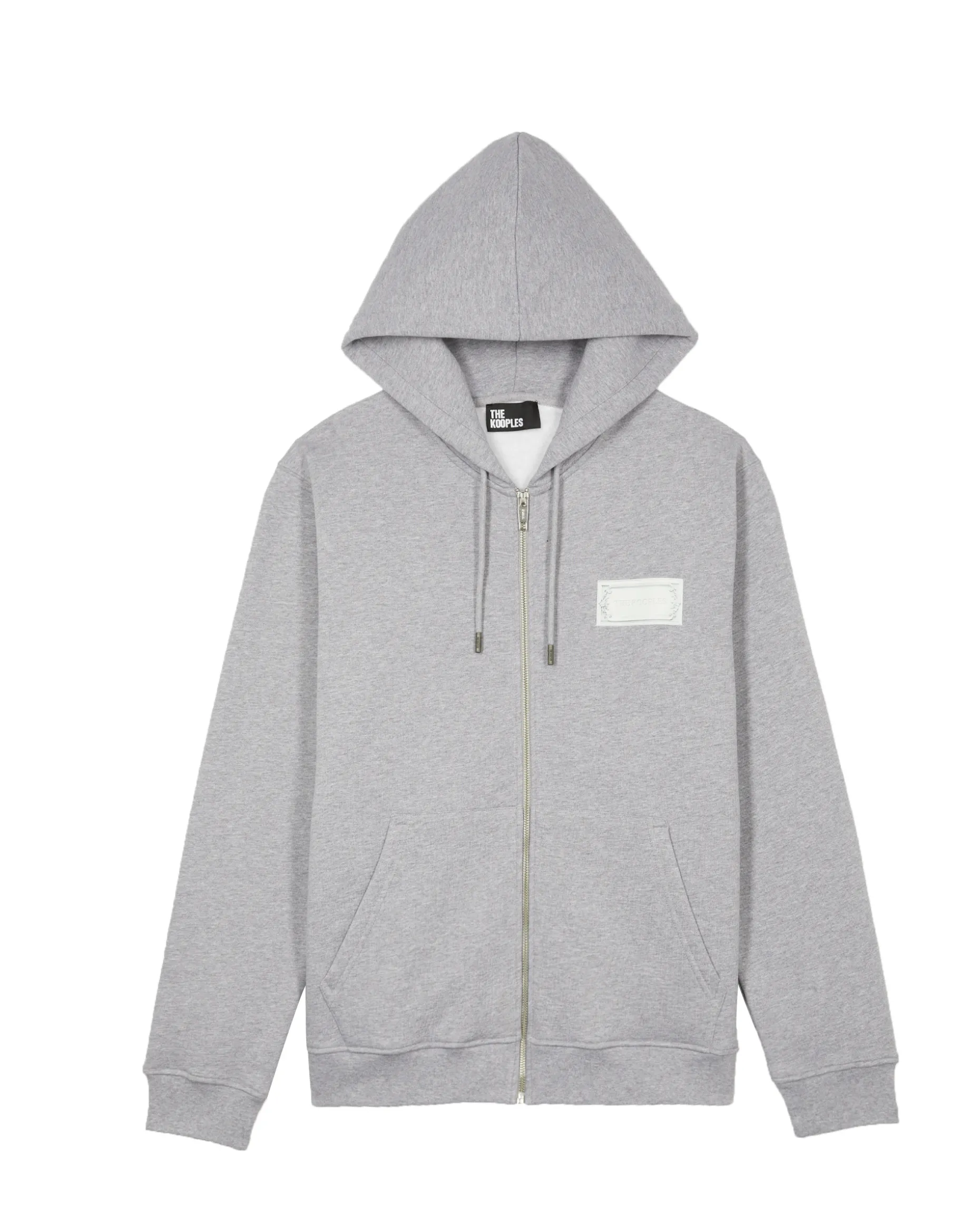 Sweatshirt zippé avec sérigraphie noir