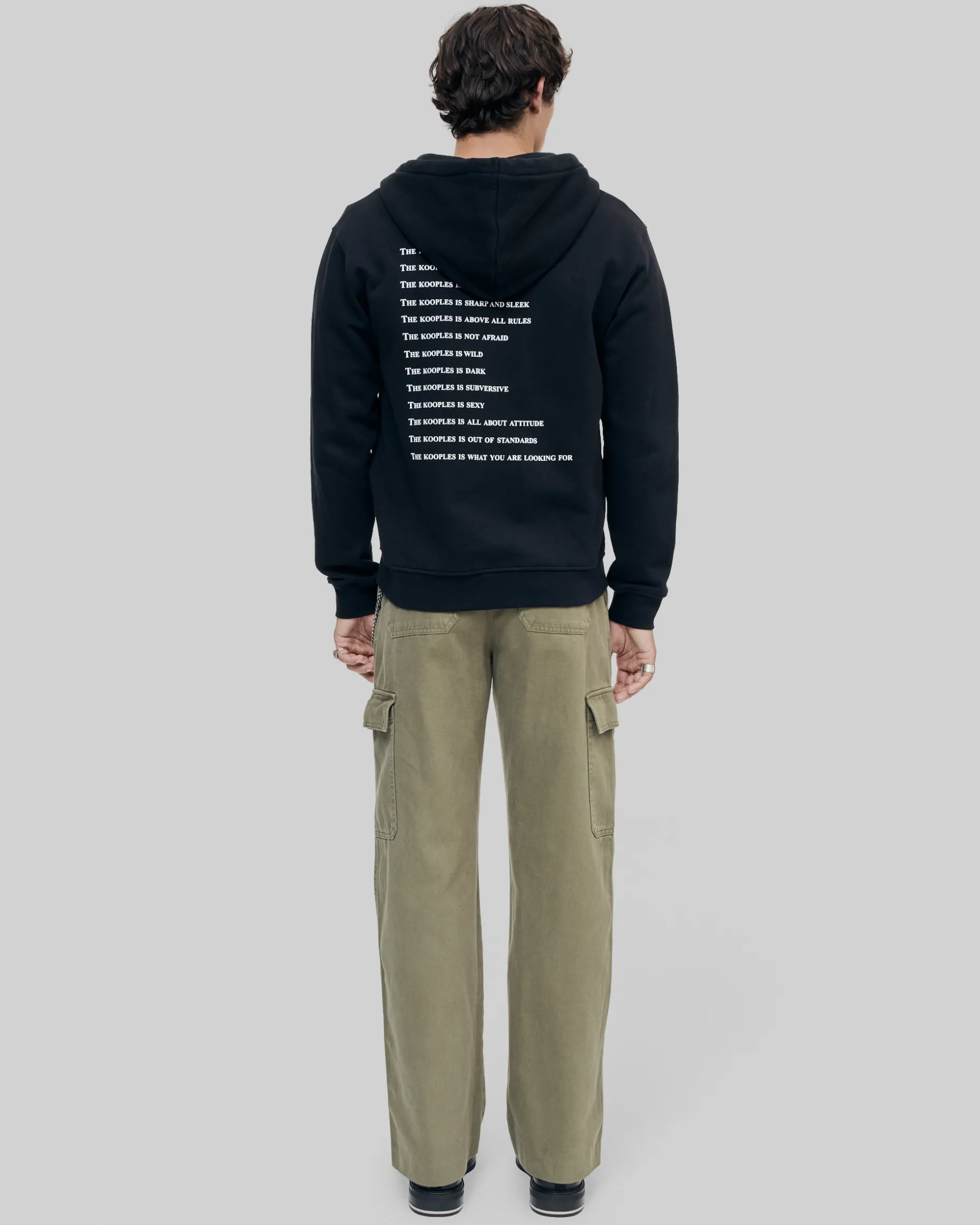 Sweatshirt zippé àcapuche What Is noir