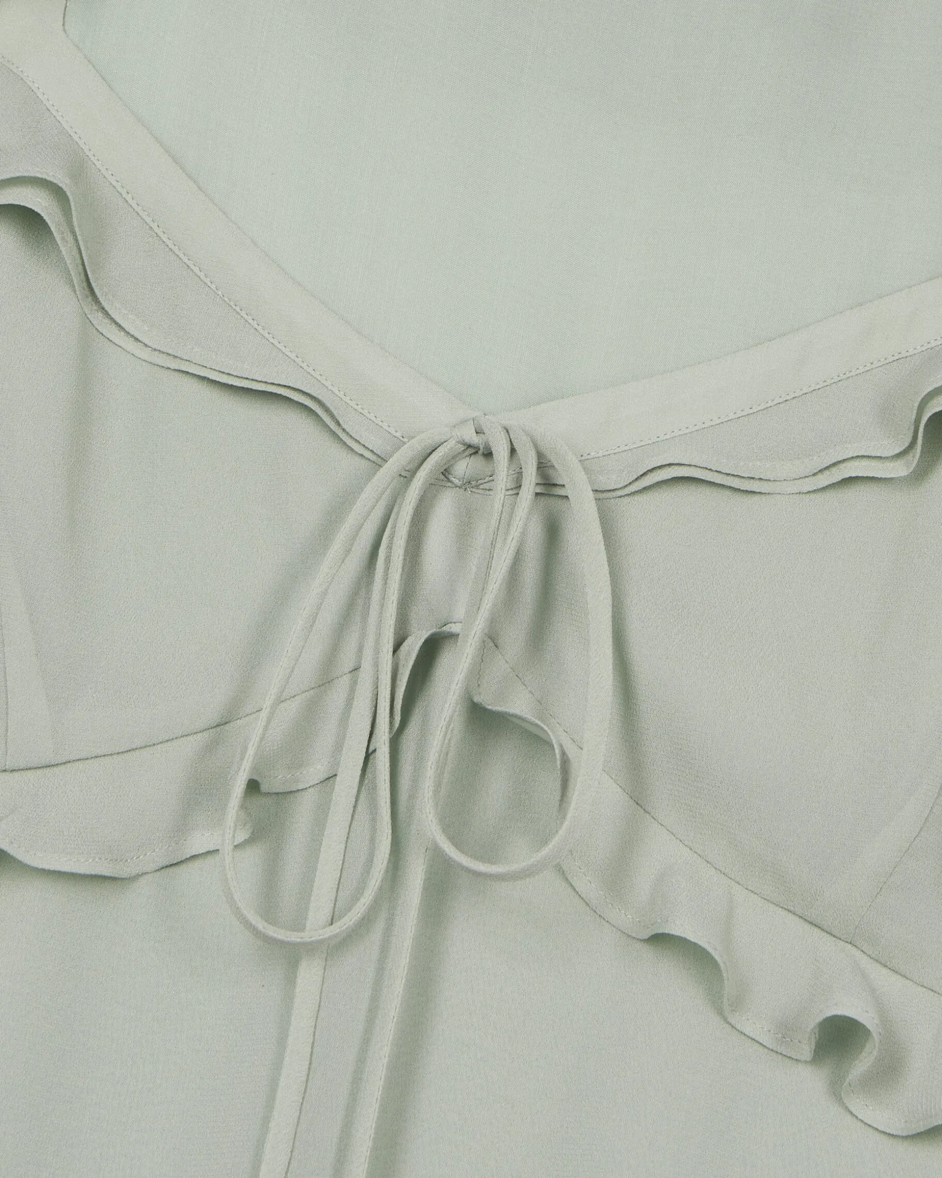 Top avec volants vert