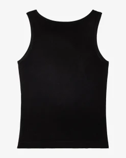 Top en maille avec chaînes noir