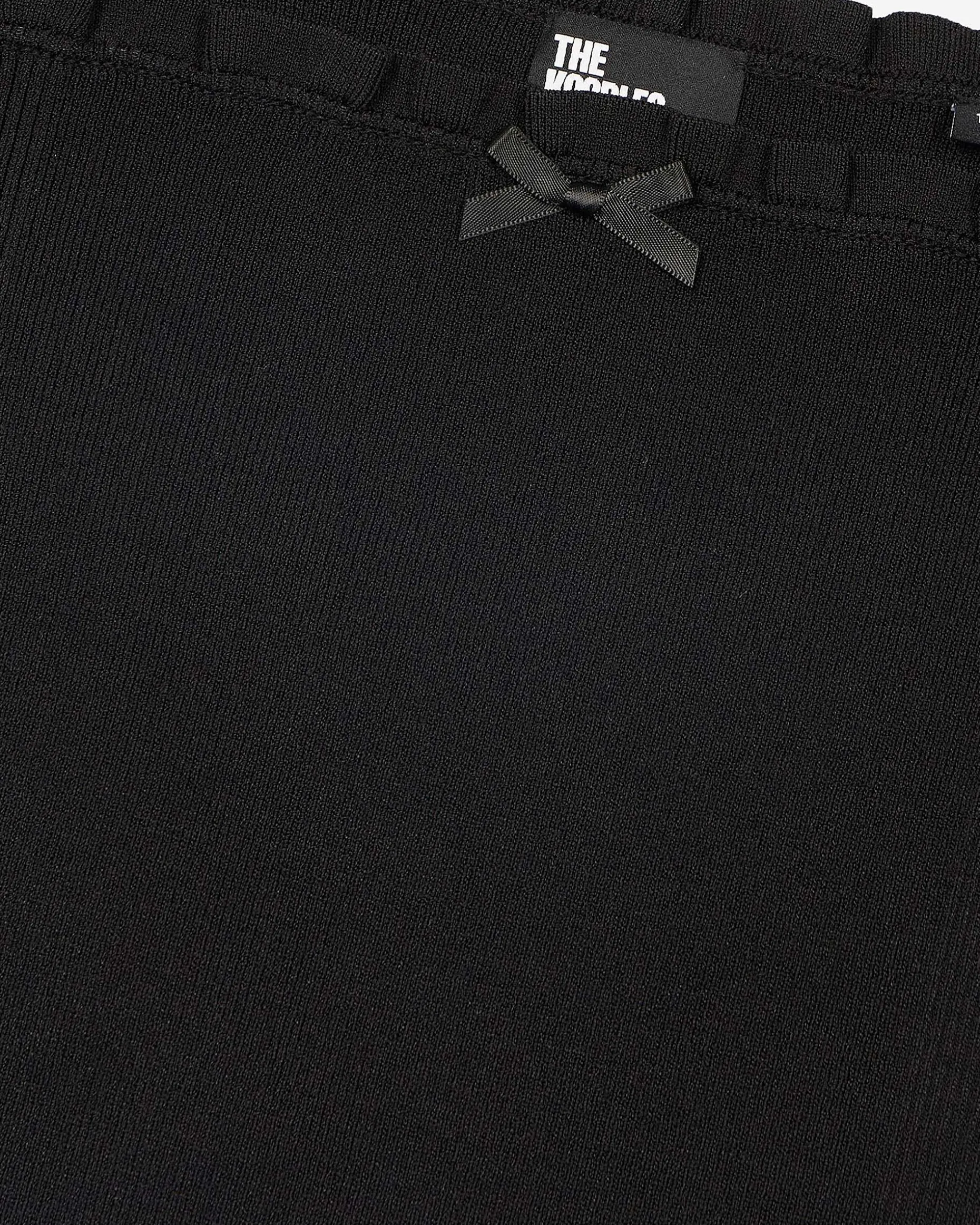 Top en maille smocké noir