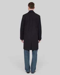 Trench simple boutonnage noir