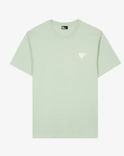 T-shirt avec flocage coeur vert