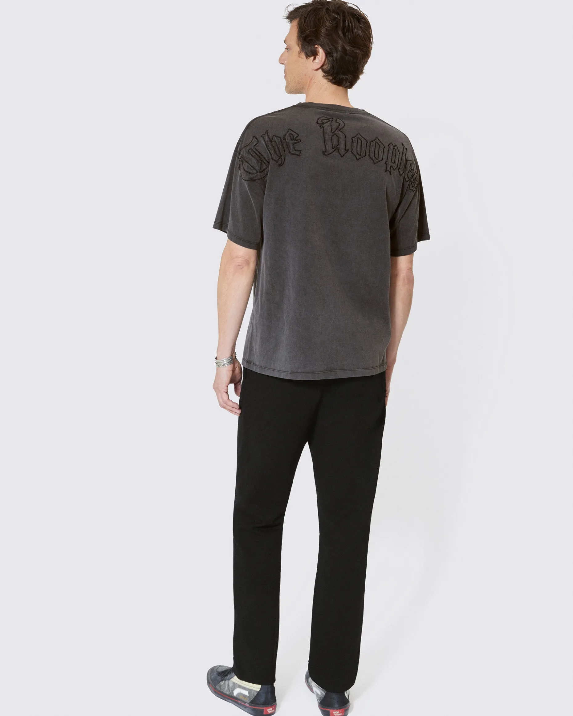 T-shirt avec logo au dos noir