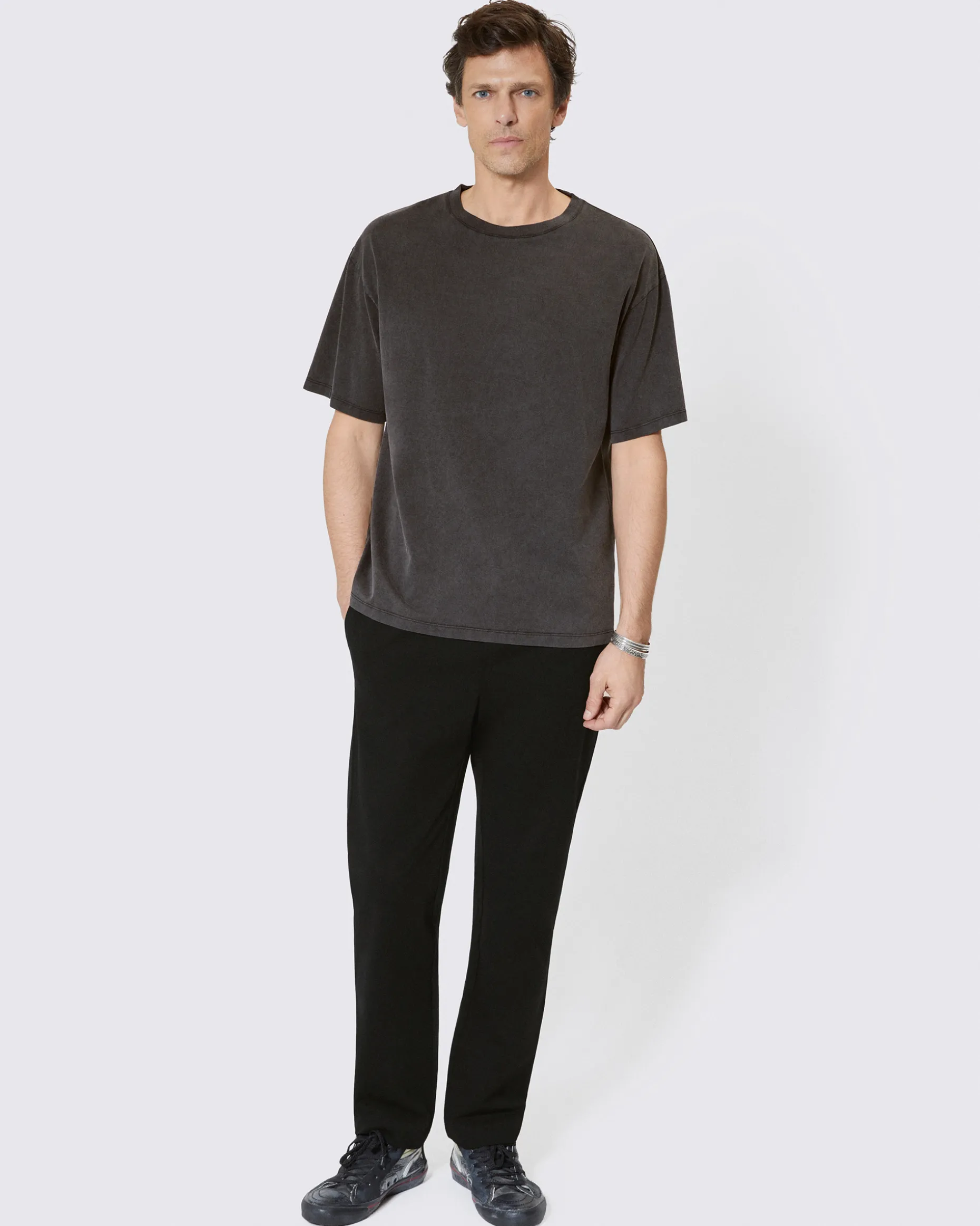 T-shirt avec logo au dos noir