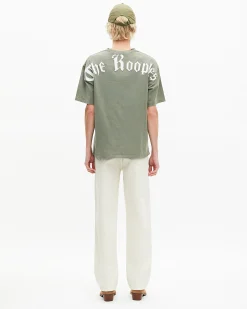 T-shirt avec logo au dos vert