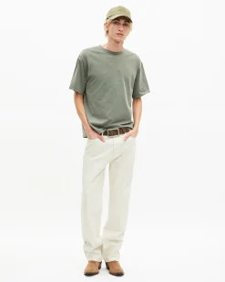 T-shirt avec logo au dos vert