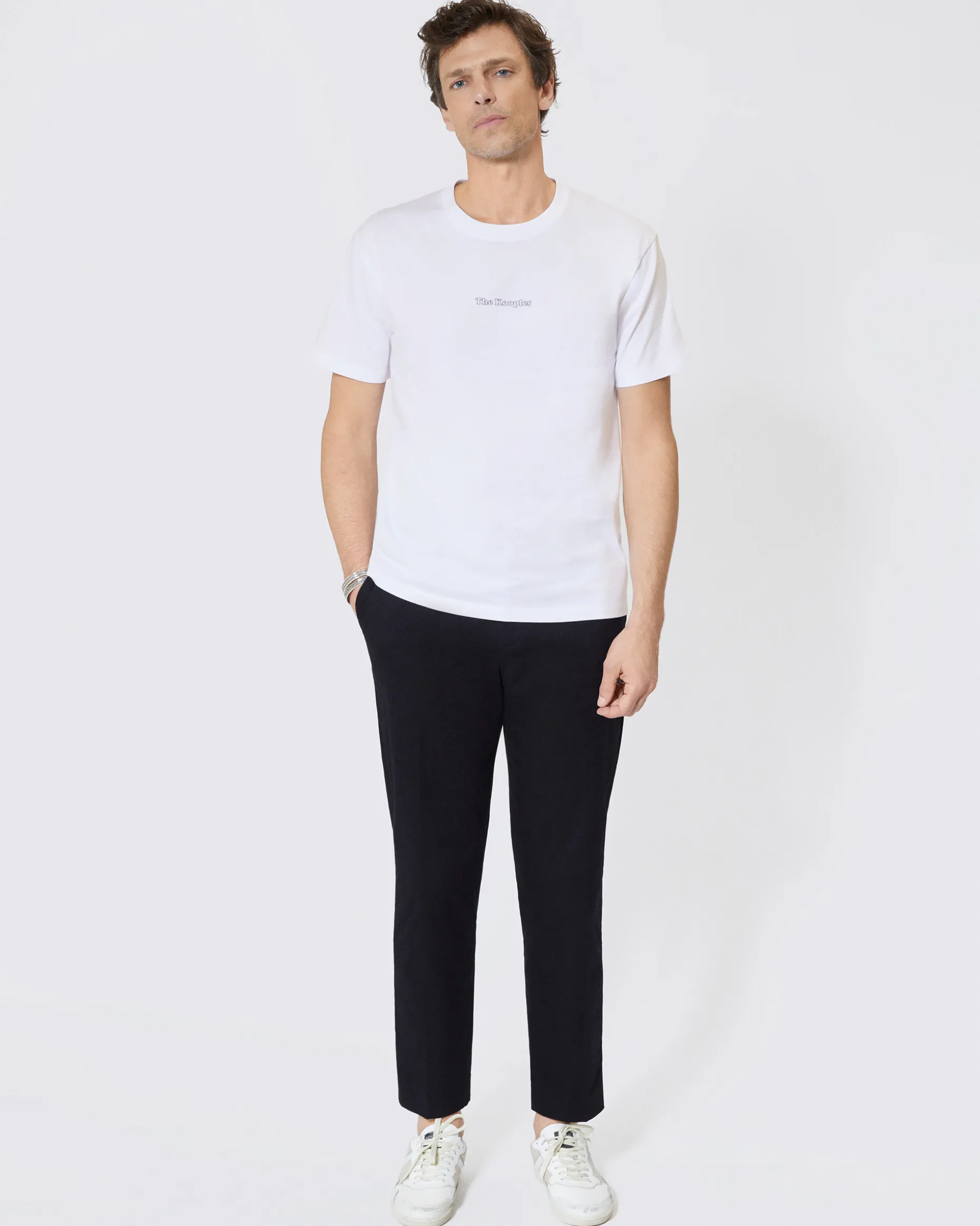 T-shirt avec logo détouré blanc