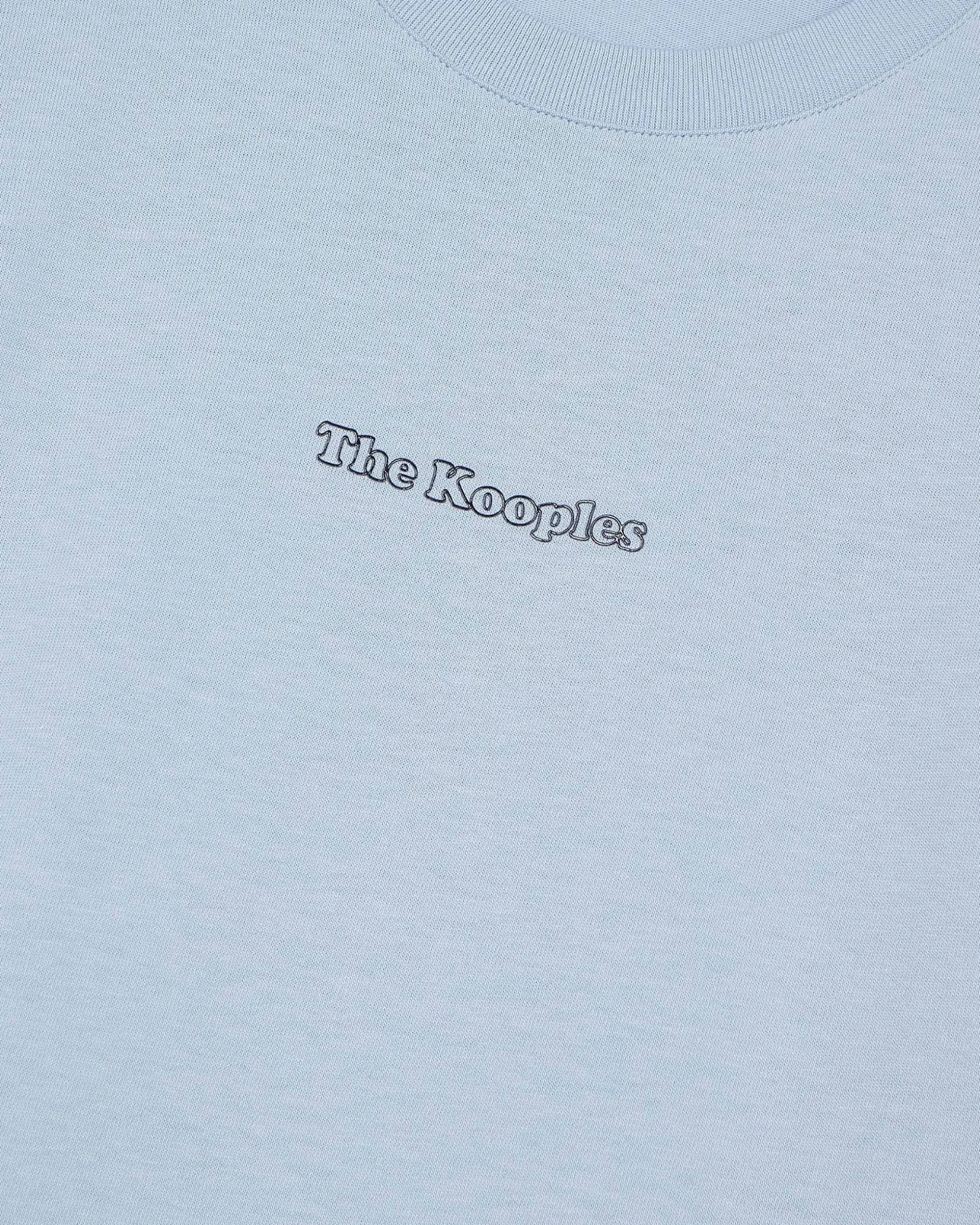 T-shirt avec logo détouré bleu