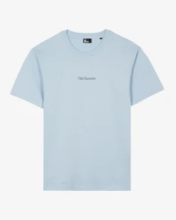 T-shirt avec logo détouré bleu
