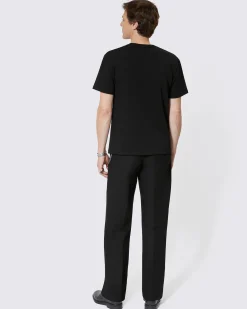 T-shirt avec logo détouré noir