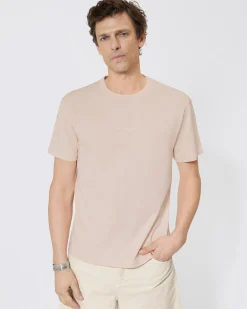 T-shirt avec logo détouré rose