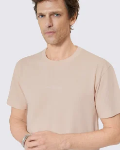 T-shirt avec logo détouré rose