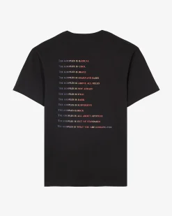 T-shirt avec logo multicolore noir
