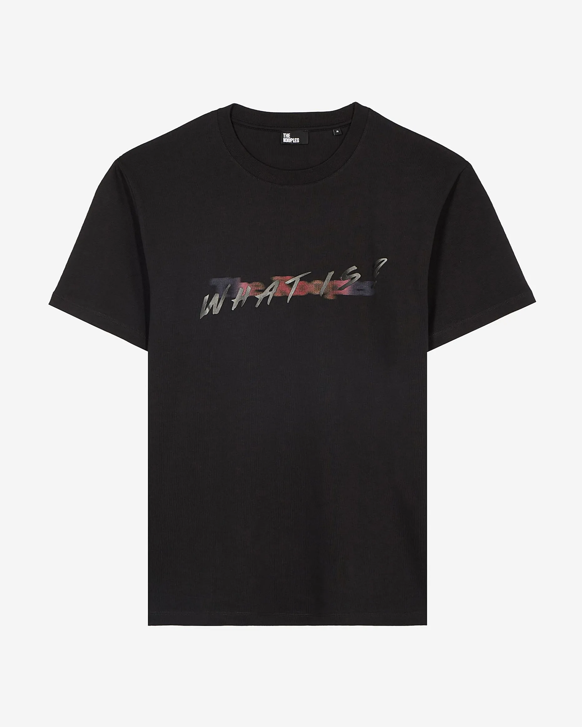 T-shirt avec logo multicolore noir