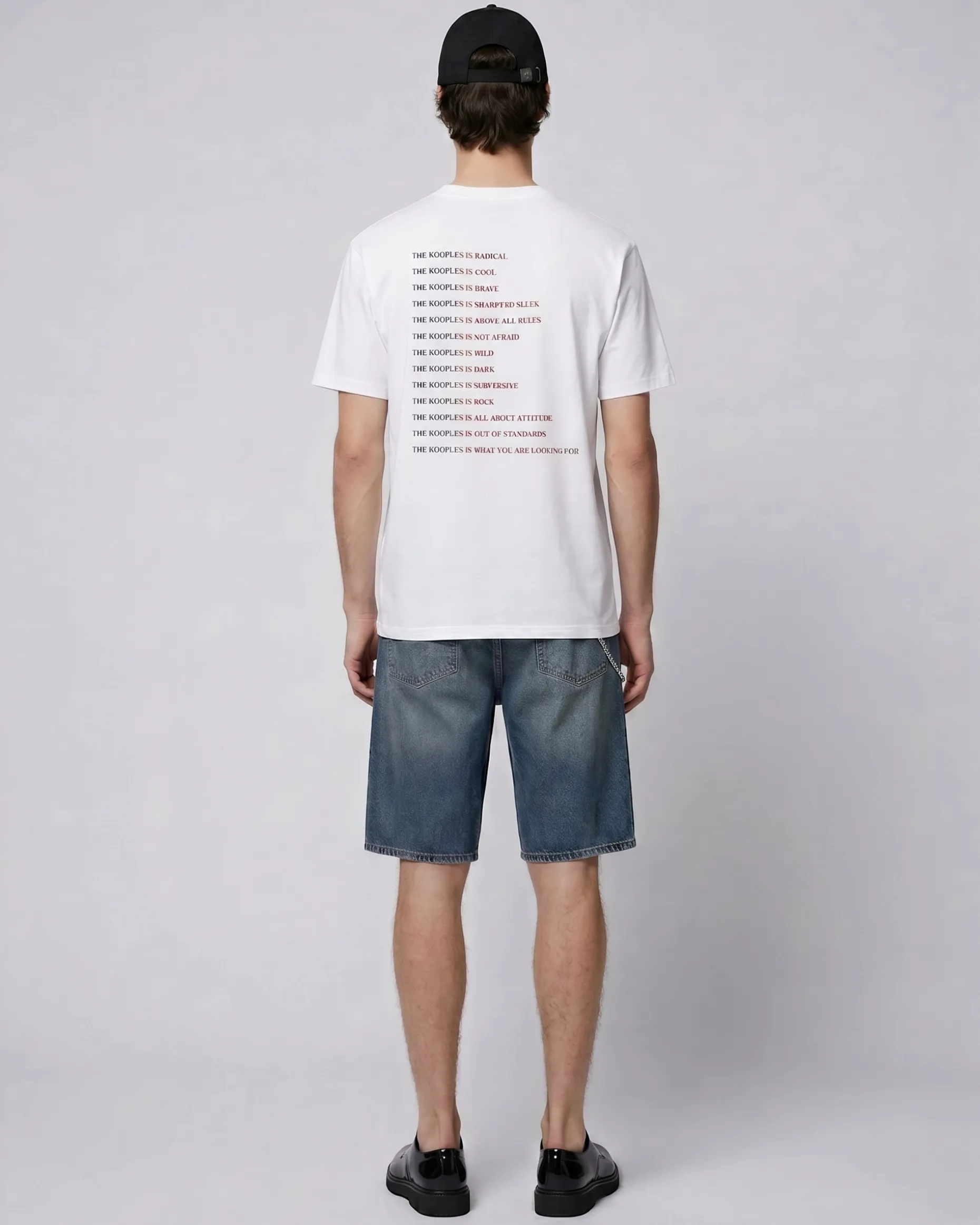 T-shirt avec logo multicolore blanc
