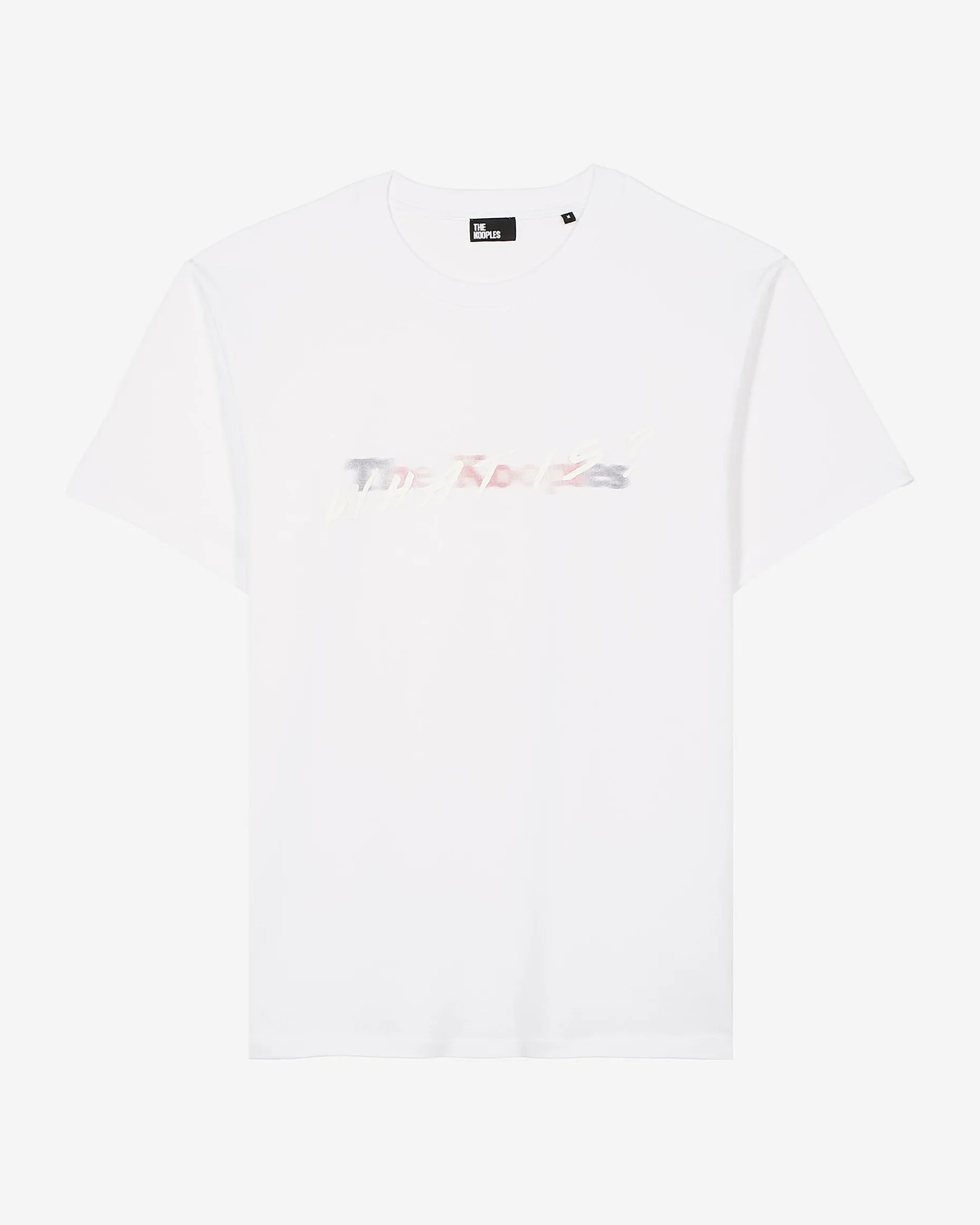 T-shirt avec logo multicolore blanc